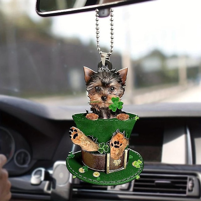 Hot Sale St. Patrick's Day Holiday Decoration Car Pendant Holiday Atmosphere Scene Layout Pendant