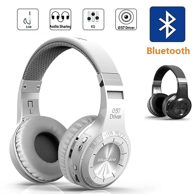 Original HT Bluetooth Headphones for Computer Headset Mobile Phone PC Telephone with Microphone Headband Bluetooth 5.0 Headphone Stereo Earphones Bass Studio Headphones with Mic Handsfree Cal