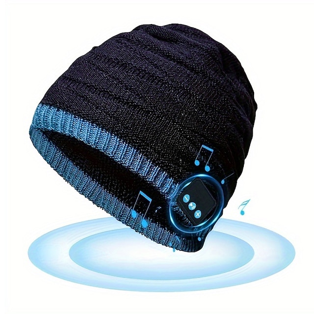 Winter Fashion Warm Music Headset Fish Pattern Boutique Hat Christmas Gift Beanie Hat