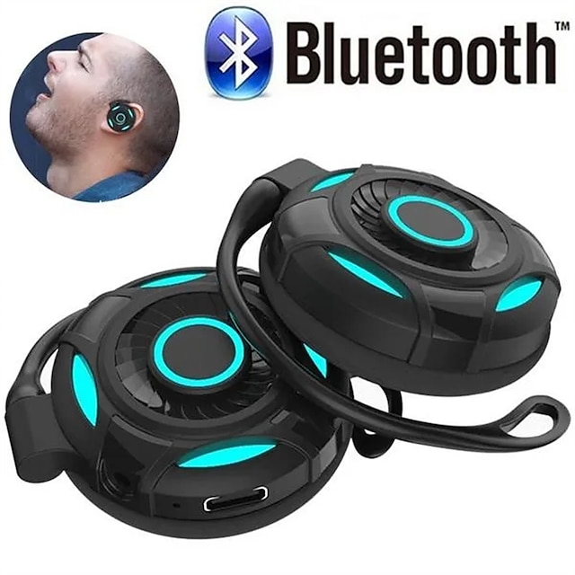 Headphones Bluetooth 5.2 Earphone Touch Control Gaming Headset with Mic Waterproof Sport Earphones